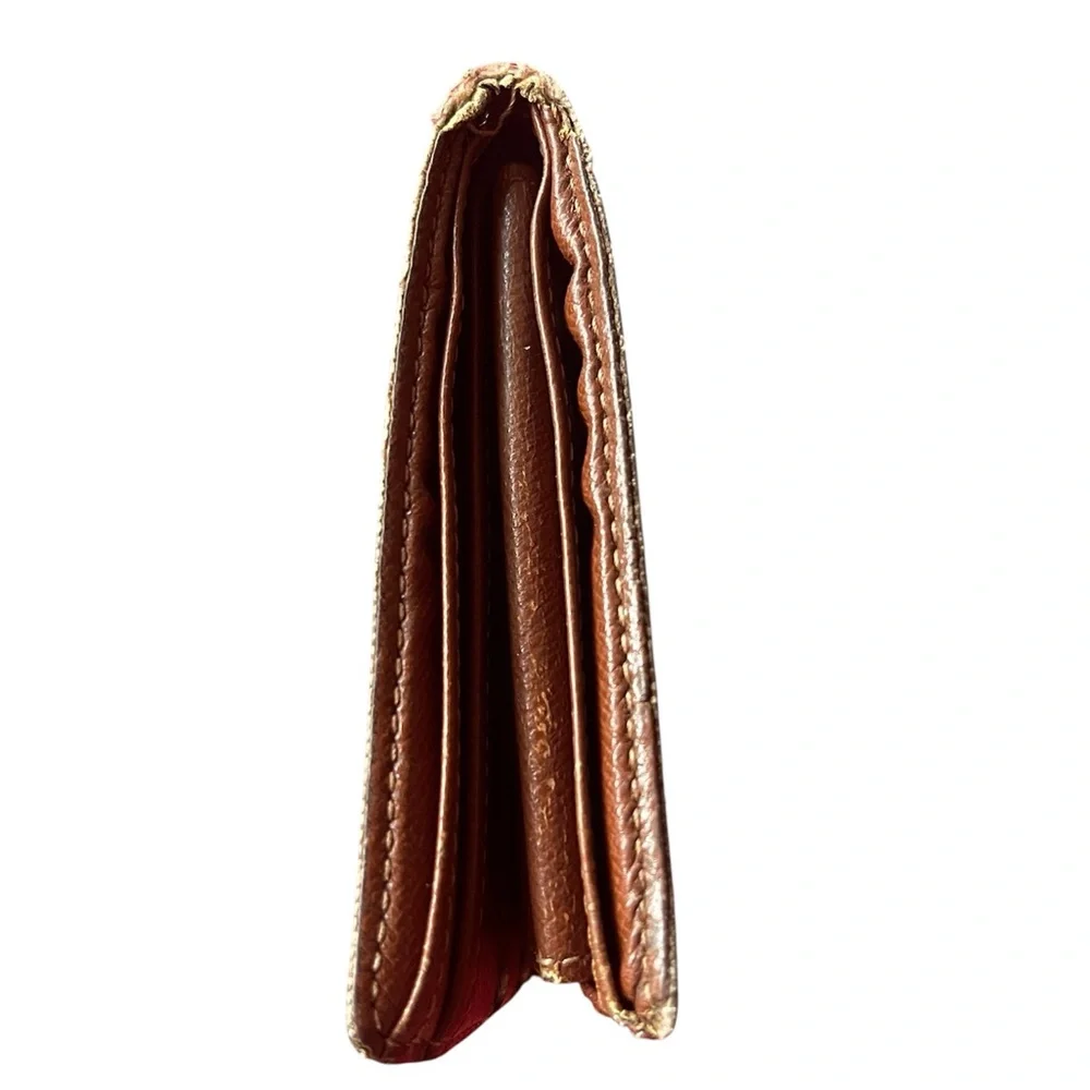 Louis Vuitton Brown Monogram Canvas Bifold Wallet (project piece)